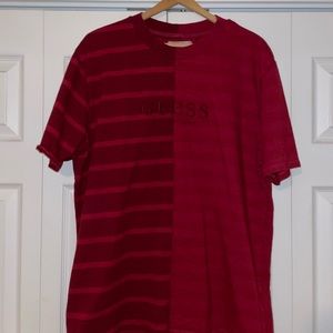 Red Guess shirt